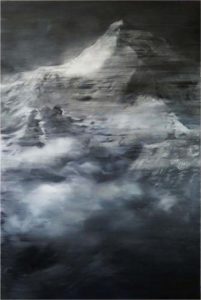 Makalu - Huile sur toile - 195 x 130 cm peinture de Eduard Resbier