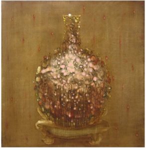 Spargo, lancio, divido, cospargo - Huile sur toile - 80 x 80 - 2015