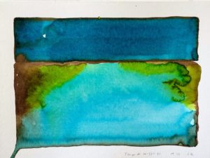 Tempo di viaggio n°40 / Encres sur papiers aquarelle / 30x40 cm / 2023