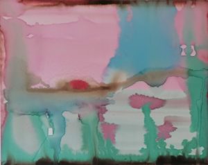 Paysage aveuglé / Encres sur toiles et châssis / 60 x 80 cm / 2024