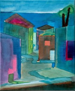 Collioure - Encres sur toiles et châssis / 30 x 25 cm / 2025