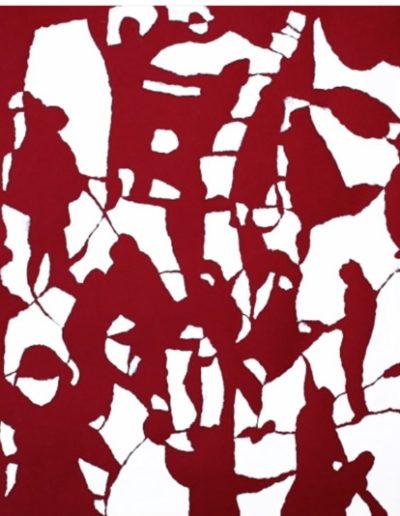 Rasgueo Rojo - Collage - 70 x 51cm