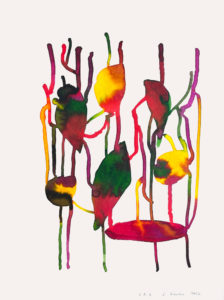 Frédéric Khodja - SR4 - Encres sur papiers aquarelles / 65 x 50 cm / 2022