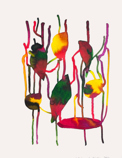 Frédéric Khodja - SR4 - Encres sur papiers aquarelles / 65 x 50 cm / 2022