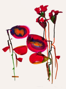 Frédéric Khodja - Compositions n°7 / Encres sur papiers aquarelles / 65 x 50 cm / 2022