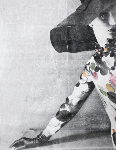 De Bonna - Donna con cappello - 202 - Photographie aux sels d’argent, tempera, encre de chine sur toile - 100 x 130 cm