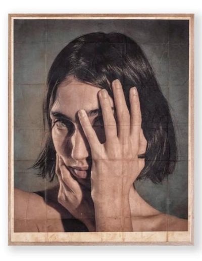 r papier, traité avec du café et divers procédés chimiques - 83 x 63 cm